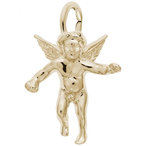 Gold plated angel charm