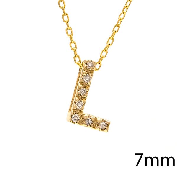14 kt Yellow Gold L Initial Necklace