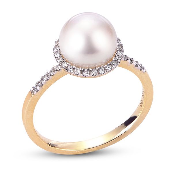 14K Yellow Gold Pearl Ring