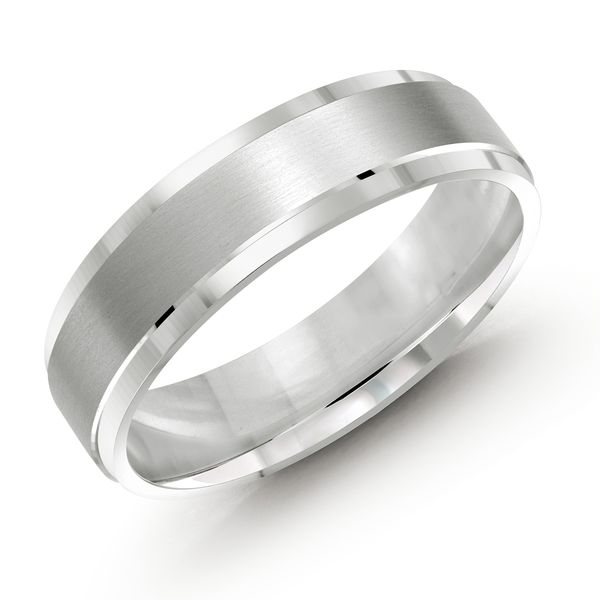 white gold 6mm wide wedding band