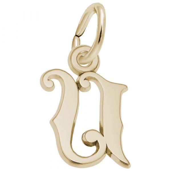 Gold plated Initial Charm
