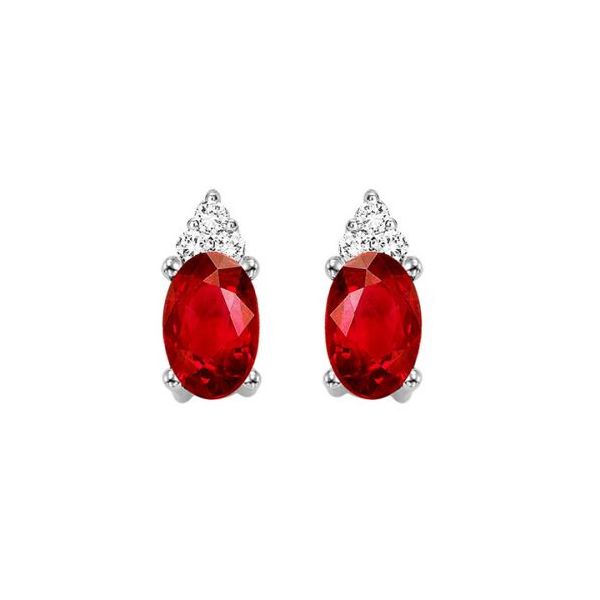 Our beautiful 10K White Gold Color Garnet Earrings  is the perfect jewelry choice for you or your loved one born in January. 