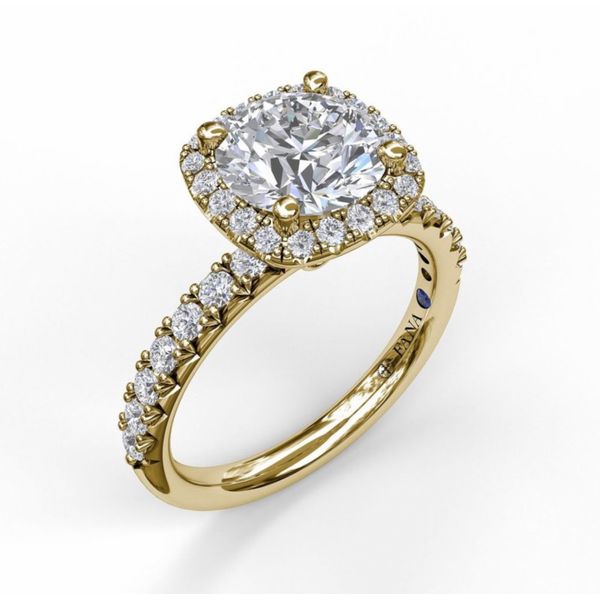 14K Yellow Gold Engagement Ring 