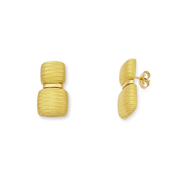 18KT Yellow Gold Earrings Peran & Scannell Jewelers Houston, TX