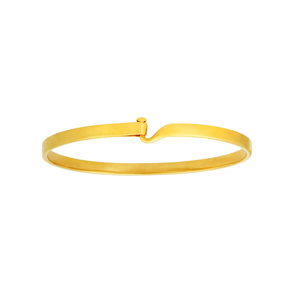 14KT Yellow Gold Shiny Bangle Peran & Scannell Jewelers Houston, TX