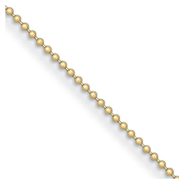 14K Yellow Gold 2.5mm Bead 7.25 inch Bracelet Peran & Scannell Jewelers Houston, TX