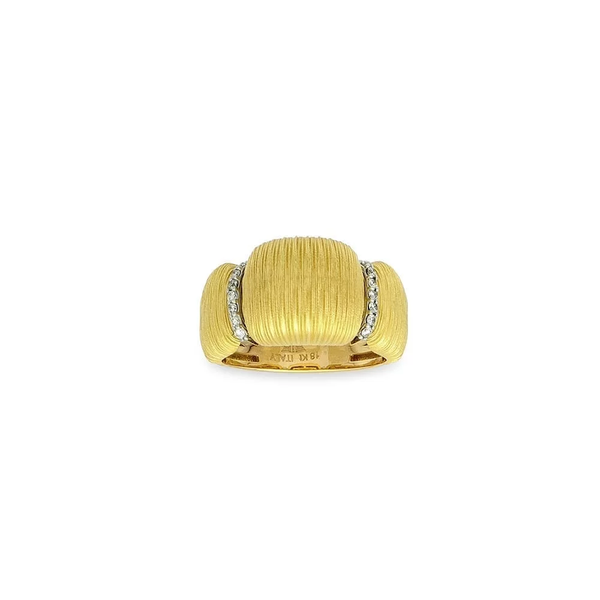 18KT Yellow Gold and Diamond Ring  Peran & Scannell Jewelers Houston, TX