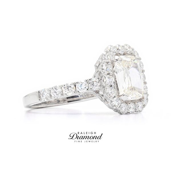 18K White Gold 2.84ctw Cushion Diamond Ring Image 3 Raleigh Diamond Fine Jewelry Raleigh, NC