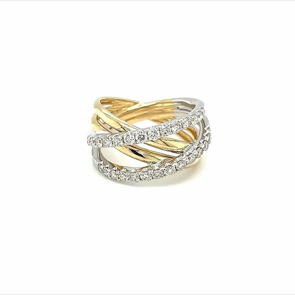 14kt .91 Carat Fancy Two-tone Diamond Ring Rialto Jewelry San Antonio, TX