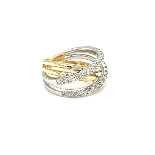 14kt .91 Carat Fancy Two-tone Diamond Ring Image 3 Rialto Jewelry San Antonio, TX