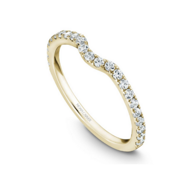 Noam Carver 14k Yellow Gold Diamond Wedding Band Size 6.25 Robert Irwin Jewelers Memphis, TN