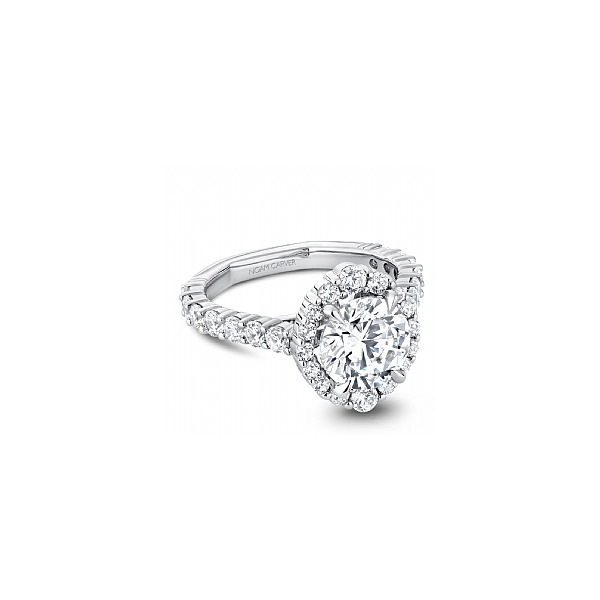 14K White Gold Diamond Semi-Mount Engagement Ring Roberts Jewelers Jackson, TN