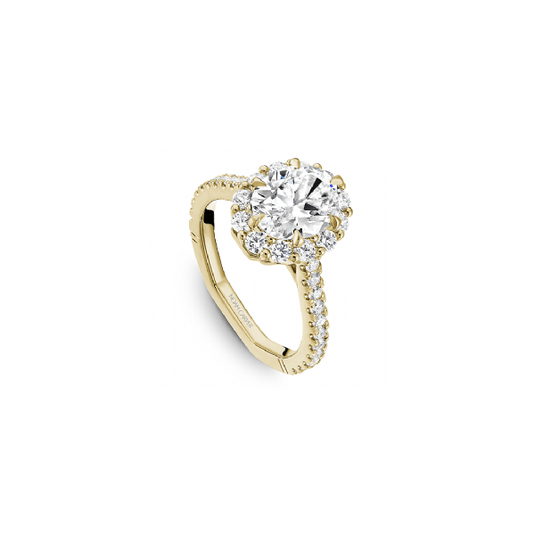 14K Yellow Gold Diamond Semi-Mount Engagement Ring Image 2 Roberts Jewelers Jackson, TN