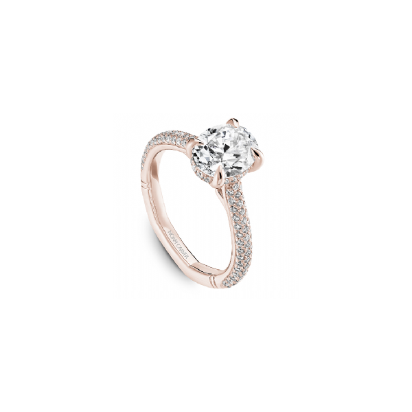14K Rose Gold Diamond Semi-Mount Engagement Ring Image 2 Roberts Jewelers Jackson, TN