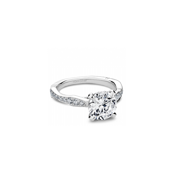 14K White Gold Diamond Semi-Mount Engagement Ring Roberts Jewelers Jackson, TN