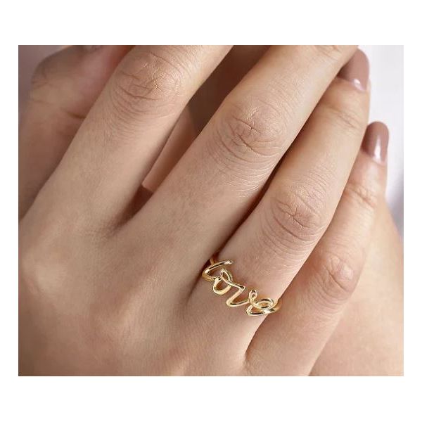 14K Yellow Gold Love Ring Image 2 Roberts Jewelers Jackson, TN