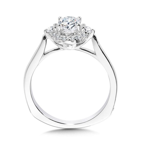 OVAL DIAMOND HALO ENGAGEMENT RING Image 2 Sanders Jewelers Gainesville, FL