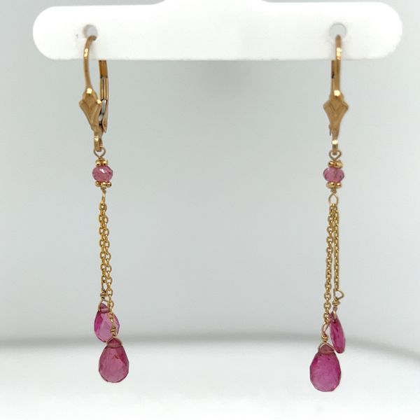 Pink Tourmaline Dangle Earrings Sanders Jewelers Gainesville, FL