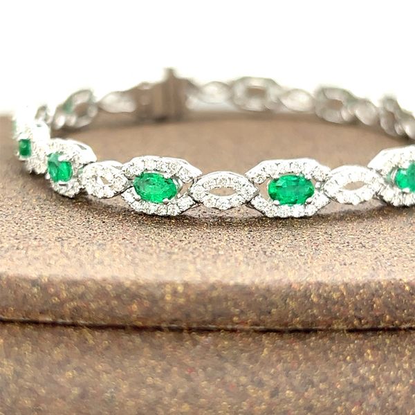 Emerald & Diamond Bracelet Sanders Jewelers Gainesville, FL