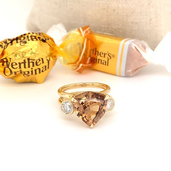 Smoky Quartz & Diamond Ring Image 2 Sanders Jewelers Gainesville, FL
