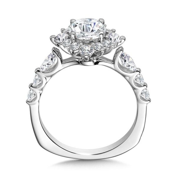 STATEMENT STAR HALO DIAMOND ENGAGEMENT RING Image 2 Sanders Jewelers Gainesville, FL