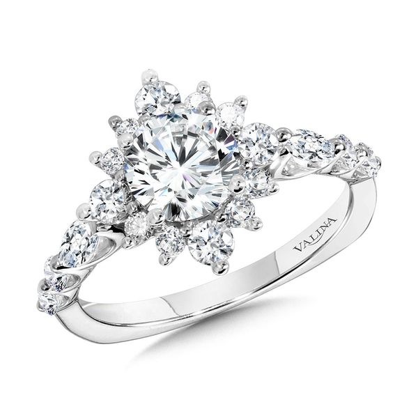 STATEMENT STAR HALO DIAMOND ENGAGEMENT RING Sanders Jewelers Gainesville, FL