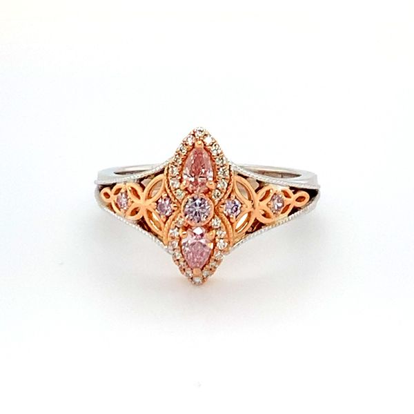 NATURAL PINK DIAMOND TWO TONE RING Sanders Jewelers Gainesville, FL