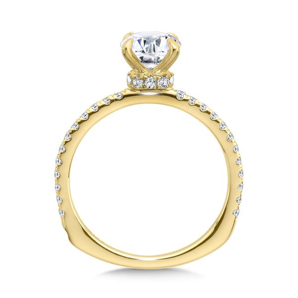 STRAIGHT DIAMOND COLLAR ENGAGEMENT RING Image 2 Sanders Jewelers Gainesville, FL
