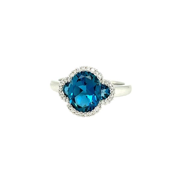 London Blue Topaz & Diamond Ring Sanders Jewelers Gainesville, FL
