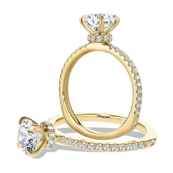 STRAIGHT DIAMOND COLLAR ENGAGEMENT RING Image 3 Sanders Jewelers Gainesville, FL