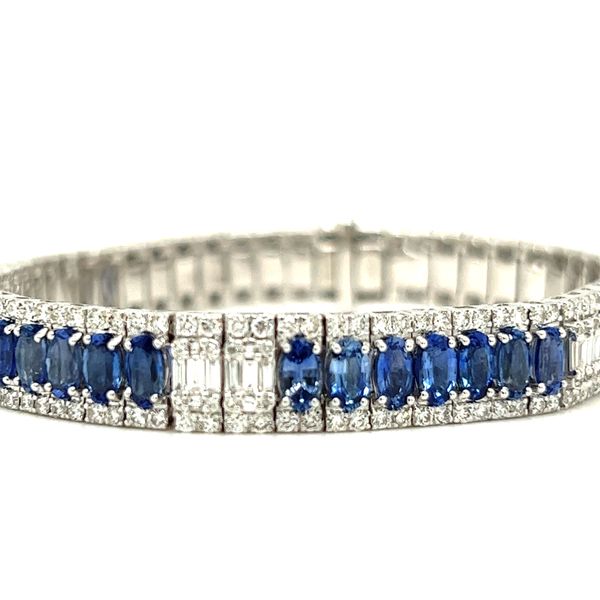 Sapphire & Diamond Bracelet Sanders Jewelers Gainesville, FL