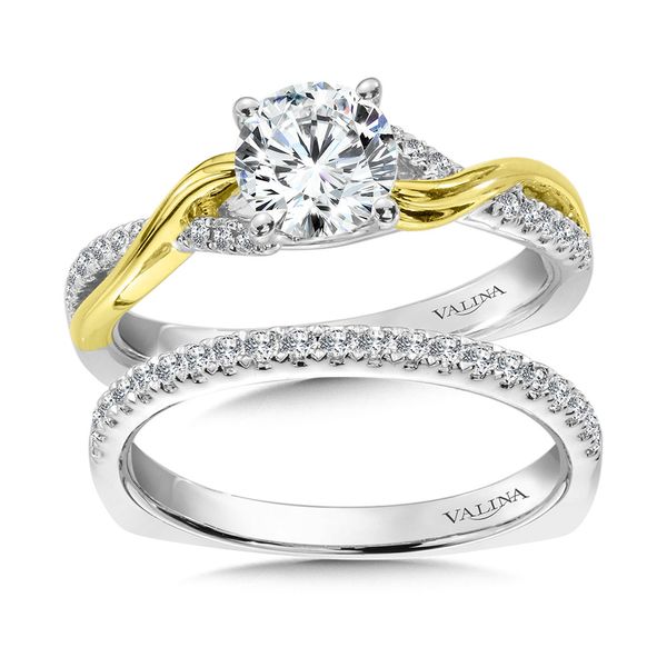 CRISS CROSS DIAMOND ENGAGEMENT RING Image 3 Sanders Jewelers Gainesville, FL