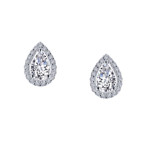 Pear Shaped Halo Stud Earrings Score's Jewelers Anderson, SC