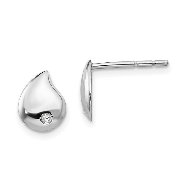 Diamond Teardrop Post Earrings Score's Jewelers Anderson, SC