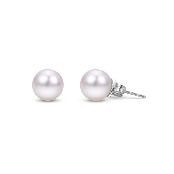 7mm Pearl Stud Earrings in 14kw Score's Jewelers Anderson, SC