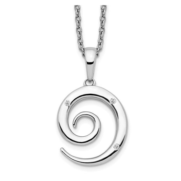 Diamond Swirl Necklace  Score's Jewelers Anderson, SC