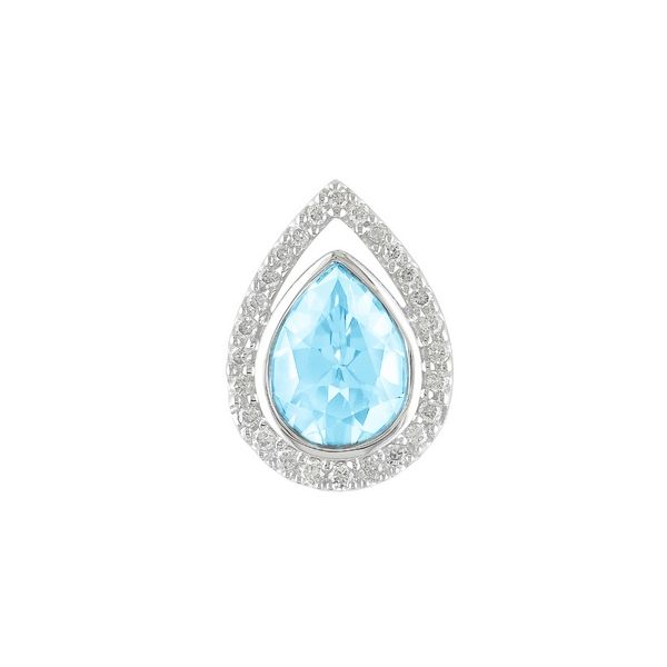 Aquamarine and Diamond Necklace Score's Jewelers Anderson, SC