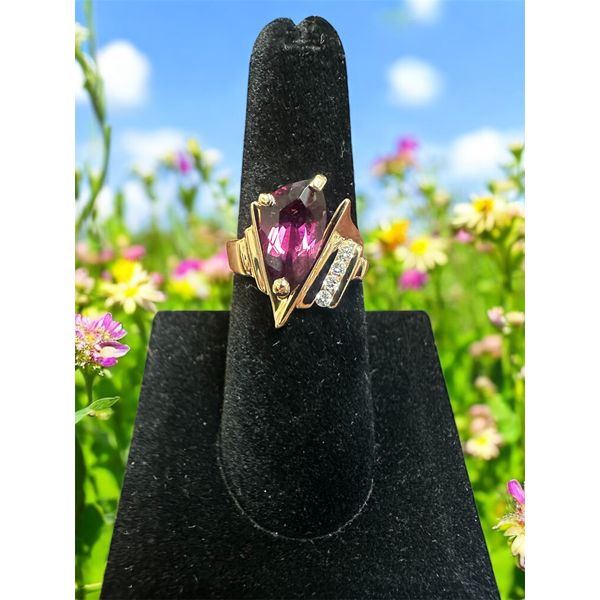 ESTATE Womens Rhodolite Fashion Ring