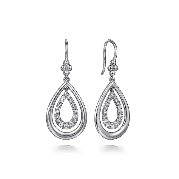 Gabriel & Co. 925 Sterling Silver Bujukan Teardrop Fish Wire Earrings Shannon Jewelers Spring, TX