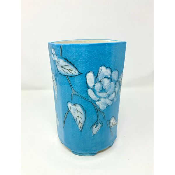 Blue Rose Vase  Spicer Merrifield Saint John, 