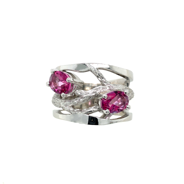 STERLING SILVER PINK TOPAZ RING The Hunt House Fine and Custom Jewellery Huntsville, ON