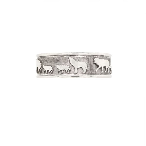 STERLING SILVER WOLF PACK RING The Hunt House Fine and Custom Jewellery Huntsville, ON