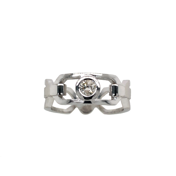 STERLING  SILVER DIAMOND RING The Hunt House Fine and Custom Jewellery Huntsville, ON