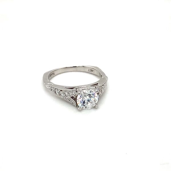 Engagement Ring Setting with Milgrain Image 2 Toner Jewelers Overland Park, KS