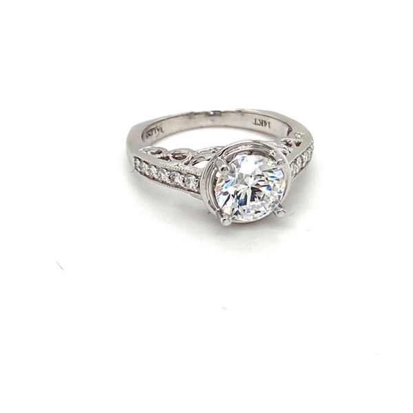 Engagement Ring Setting with Scrollwork Image 2 Toner Jewelers Overland Park, KS