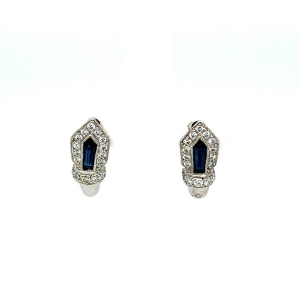 Estate Diamond and Sapphire Earrings Toner Jewelers Overland Park, KS