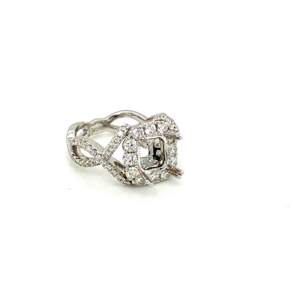 18K White Gold Diamond Engagement Setting Image 2 Toner Jewelers Overland Park, KS