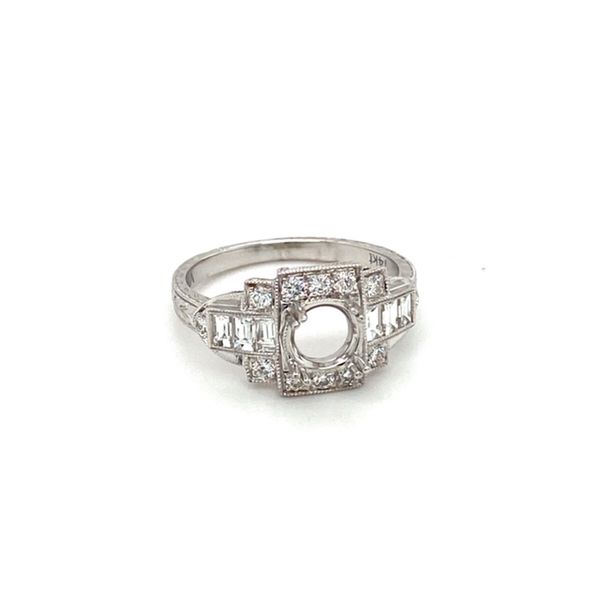 Geometric Diamond Engagement Ring Setting Image 2 Toner Jewelers Overland Park, KS