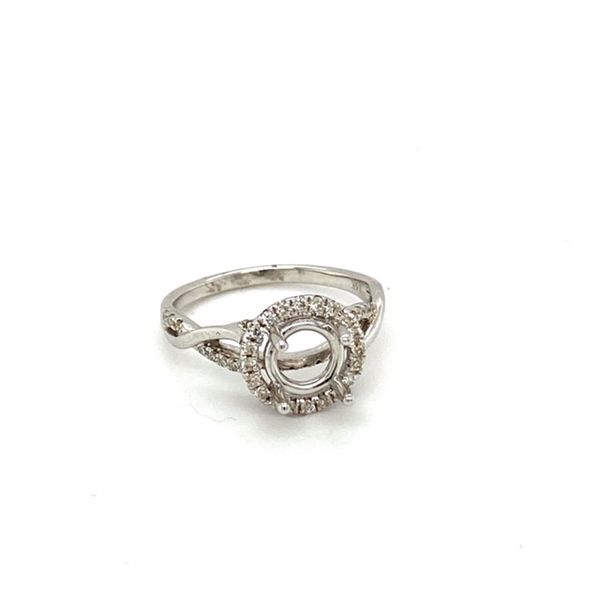 Twisted Shank Engagement Ring Setting Image 2 Toner Jewelers Overland Park, KS