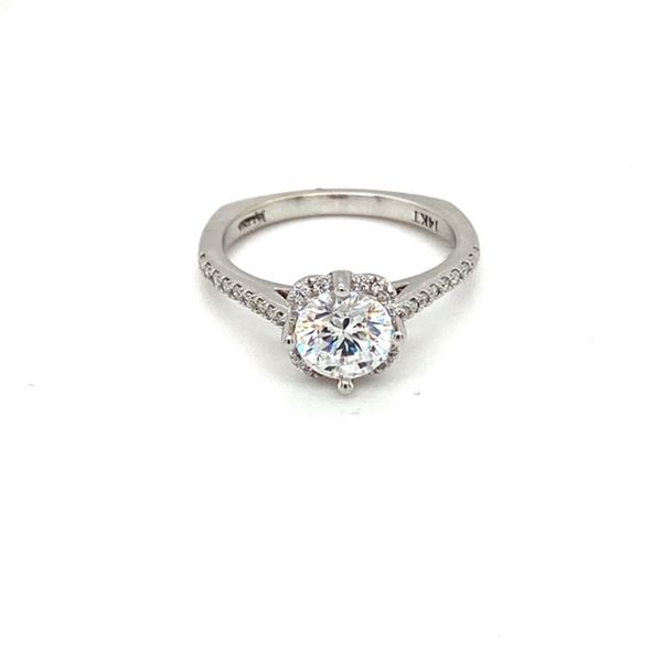 White Gold Diamond Engagement Ring Mount Toner Jewelers Overland Park, KS
